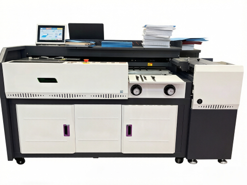 Encuadernadora perfecta autom&aacute;tica H10F | Encuadernadora de pegamento para libros con sistema de alimentaci&oacute;n autom&aacute;tica de cubiertas