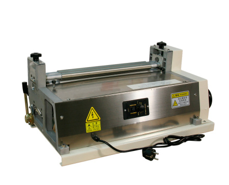 M&aacute;quina de pegamento en fr&iacute;o de escritorio de 380 mm para cajas r&iacute;gidas | JS-380A